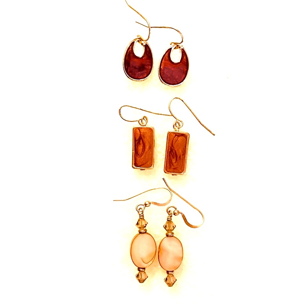 Set of 3 colorful Earrings